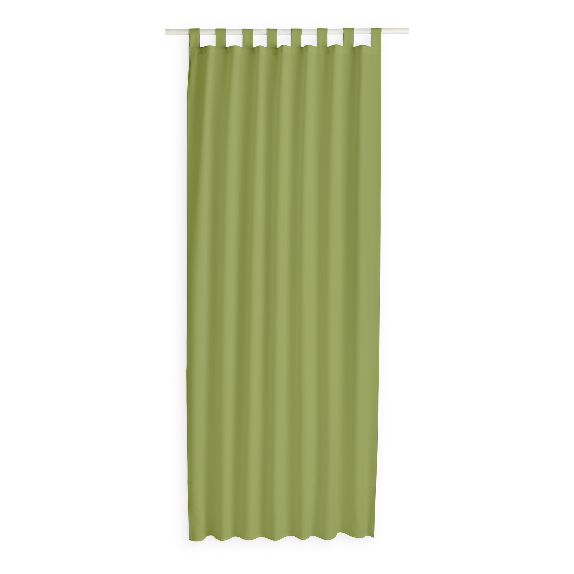 Kant en Klaar Gordijn Met Lus Bamboe Groen - 140 x 260cm