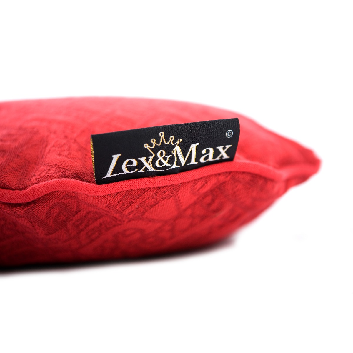 Lex & Max Hondenkussen Chic Rood - Ovaal - 60cm