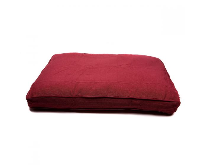This image has an empty alt attribute; its file name is lex_max_hondenkussen_alexander_bordeaux_rood_-_boxbed_-_150_x_95cm.jpg